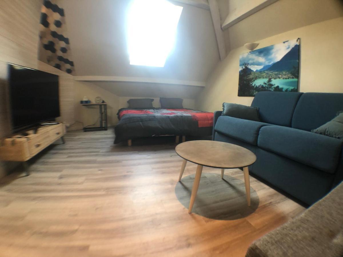 Au Bord Du Lac D'Annecy, Logement Type Loft, Dans Residence Avec Plage Et Ponton Privee ดูแอ็งต์ ภายนอก รูปภาพ
